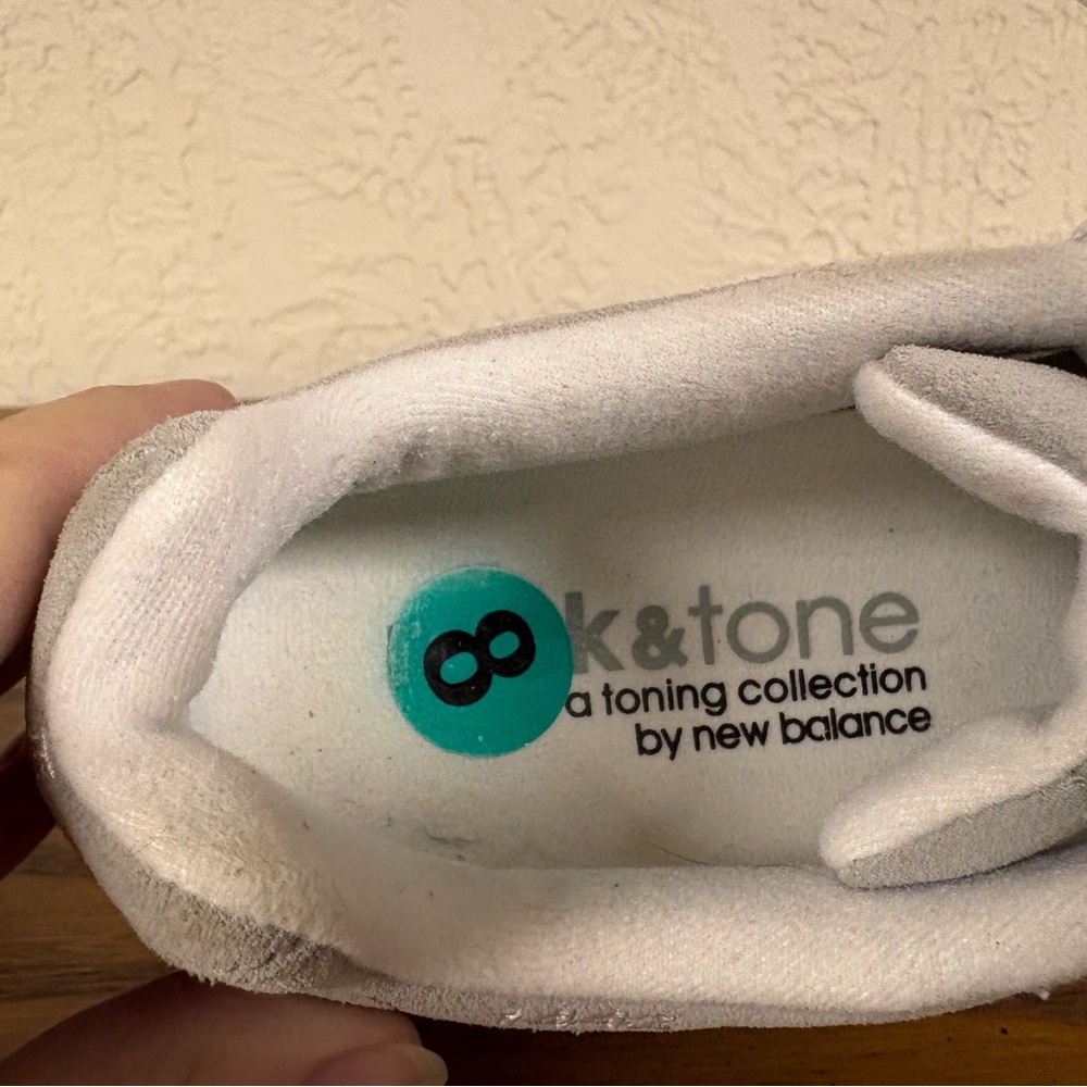 New Balance Women’s Gray Lace-Up Sneakers - Picture 7 of 8